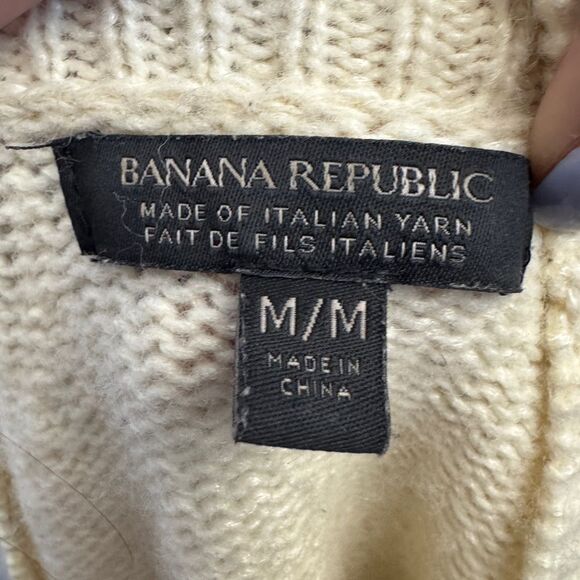 Banana Republic Wool Blend Sweater Beige - Picture 5 of 8